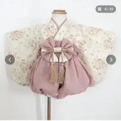 白うさぎのふんわりダブルガーゼ ベビー袴 90 100