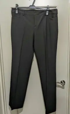 黒　織柄　ストライプ　スーツ　スラックス　パンツ