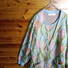 Yukiko Hanai　花井幸子　カーディガン　ニット　セット　チューリップ