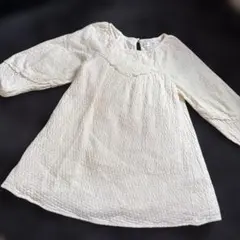 ZARAキッズ　ワンピース エンブロイダリー　110 ザラキッズ　アイボリー