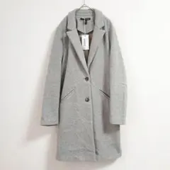 ZARA TRF ザラ チェスターコート グレー Lサイズ ロングコートのサムネイル