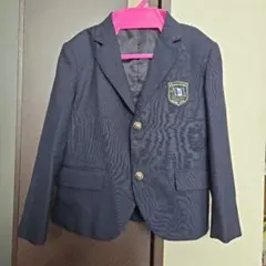 COMME CA ISMネイビー ブレザー エンブレム付き120