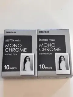 チェキフィルムinstax mini MONOCHROME　2パック　20枚