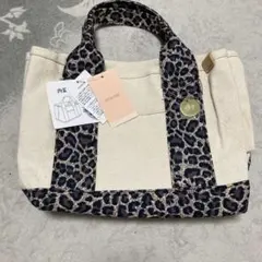ヒョウ柄キャンバストートバッグ♡仕切りバック