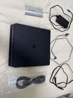 PS4 Slim 本体 動作確認済 USBハブ付 付属品セット 500GB