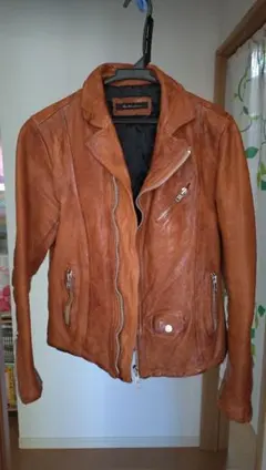 希少モデル！レザーダブルライダース キャメル　　ヴァンキッシュ　ラトルトラップ