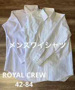 【形態安定シャツ】メンズ 42-84 ROYAL CREW
