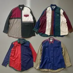 US古着 クレイジーパターンシャツ まとめ売り アソート XL相当