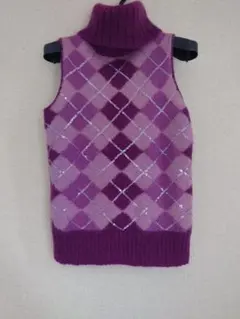 エポカ ベスト ニット 紫 40