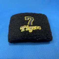 【阪神タイガース】Tigers リストバンド 黒　背番号7