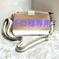 LIZDAYS ピンク ホワイト ショルダーバッグ