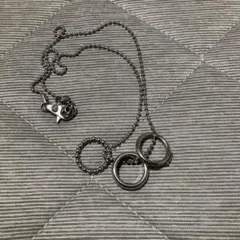 D&G シルバーリングネックレス