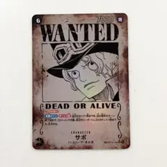 ワンピースカード　サボ 手配書　SP 受け継がれる意志