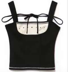 【新品未使用】ANDMARY Luca stitch tops andmary Luca stitch tops black - メルカリ