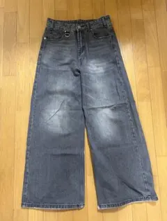 Asapmode ワイドデニムパンツ ブラック M - メルカリ