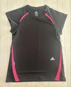 ⭐︎【新品同様】adidas レディーストレーニングトップス 黒/ピンク⭐︎