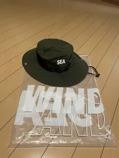 【新品】WIND AND SEA サファリハット ブラック 2026年最新】WIND AND SEA メンズ アウトドアハット・サファリハットの