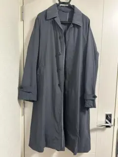 coen ネイビー ステンカラーコート Lサイズ