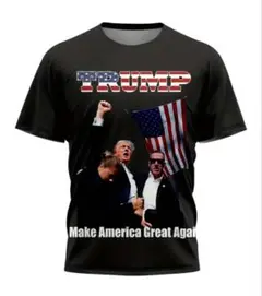 TRUMP Tシャツ 黒 海外　アメリカ　ラスト一点