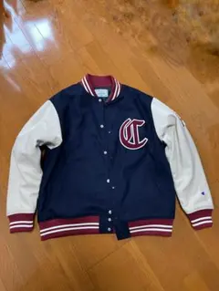 Champion スタジャン ネイビー　Lサイズ