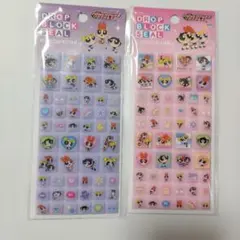 パワパフ　ドロップブロックシール　タイルみたいなシール　2枚セット