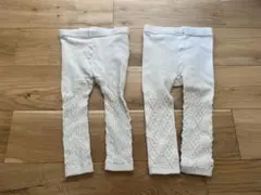 UNIQLO 白レギンスタイツ2枚セット