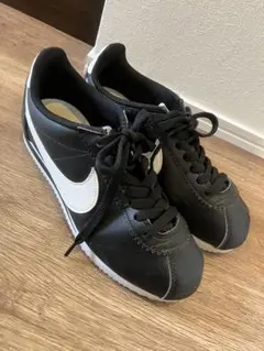 NIKE スニーカー コルテッツ レザー ブラック 23cm