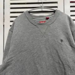 ロゴ スウェット 古着 グレー IZOD アイゾット 刺繍 ワンポイント