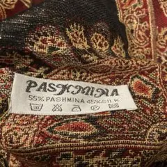 PASKMINA ストール　インド　シルク　パシュミナ　冬　ヴィンテージ