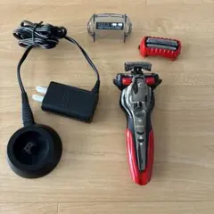 【中古】パナソニック ラムダッシュ 3枚刃 お風呂剃り可 赤 ES-ST2Q