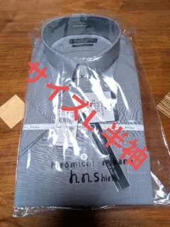 hiromichi nakanoヒロミチナカノ ワイシャツ 淡黒 L 半袖のサムネイル