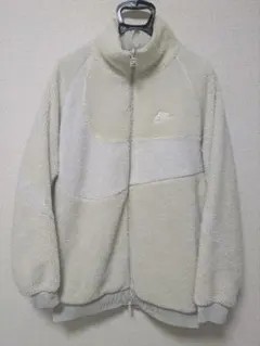 NIKE フルジップボアジャケット リバーシブル ホワイト