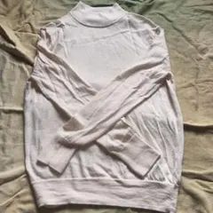 無印良品　ウールニットセーター（オフホワイト）