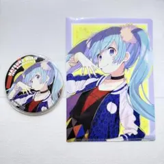 初音ミク 10周年 缶バッジ　ミニクリアファイル　セット