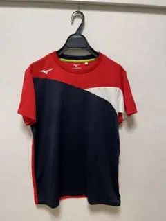 Mizuno スポーツ Tシャツ レディースSサイズ 赤/紺/白