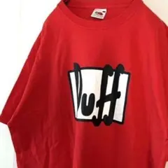 フルーツオブザルーム Duff ロゴ Tシャツ L レッド 赤 古着