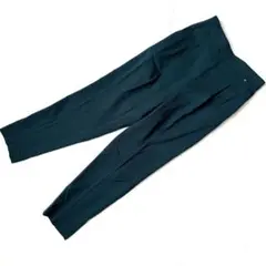 グローバルワーク テーパードパンツ S 深緑 レディース きれいめ オフィス