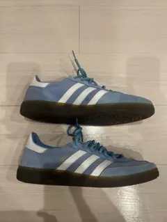 adidas 青/白 スエード スニーカー