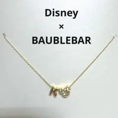 Disney×BAUBLEBAR ミッキーマウス　イニシャルネックレス　K