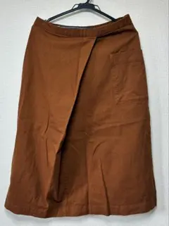 茶色 XLサイズ スカート ポケット付き　良品計画
