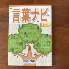 最新版sapix言葉ナビ上下巻　新品未使用 SAPIX サピックス 言葉ナビ 上巻/下巻 計2冊 025S2D : ブックス