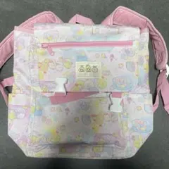 すみっこぐらし　キャラクター柄ピンクリュックサック
