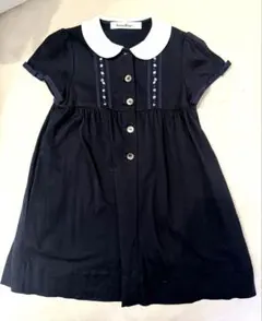 familiar ネイビー 半袖ワンピース 100cm フォーマル