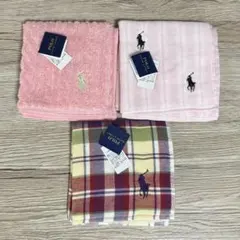 【新品・未使用】Polo Ralph Lauren タオルハンカチ 3枚セット