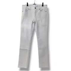 UNIQLO スキニーパンツ ホワイト グレー デニム ストレッチ W27