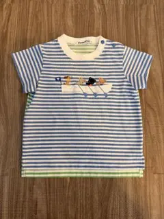 familiar 動物刺繍 Tシャツ