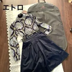 未着用 ETRO シルクペイズリー総柄 トップス 46 イタリア製 - メルカリ