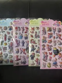 ズートピア2 ボンボンドロップシール　ディズニー　ズートピア　ぷくぷくシール