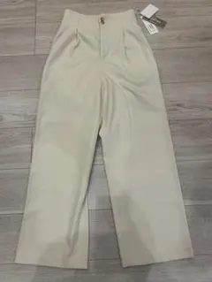 FREE‘S MART ベージュ ハイウエスト ワイドパンツ