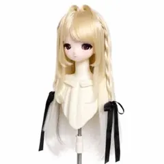 1/4ドール向け ロングツインテールウィッグ グラデーションカラー